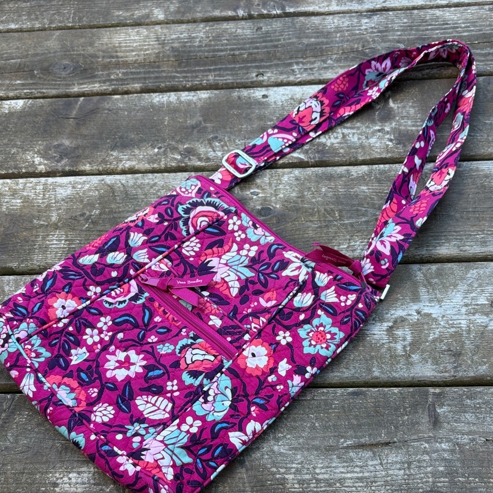 Vera Bradley Floral Pink Shoulder or cross body  Bag